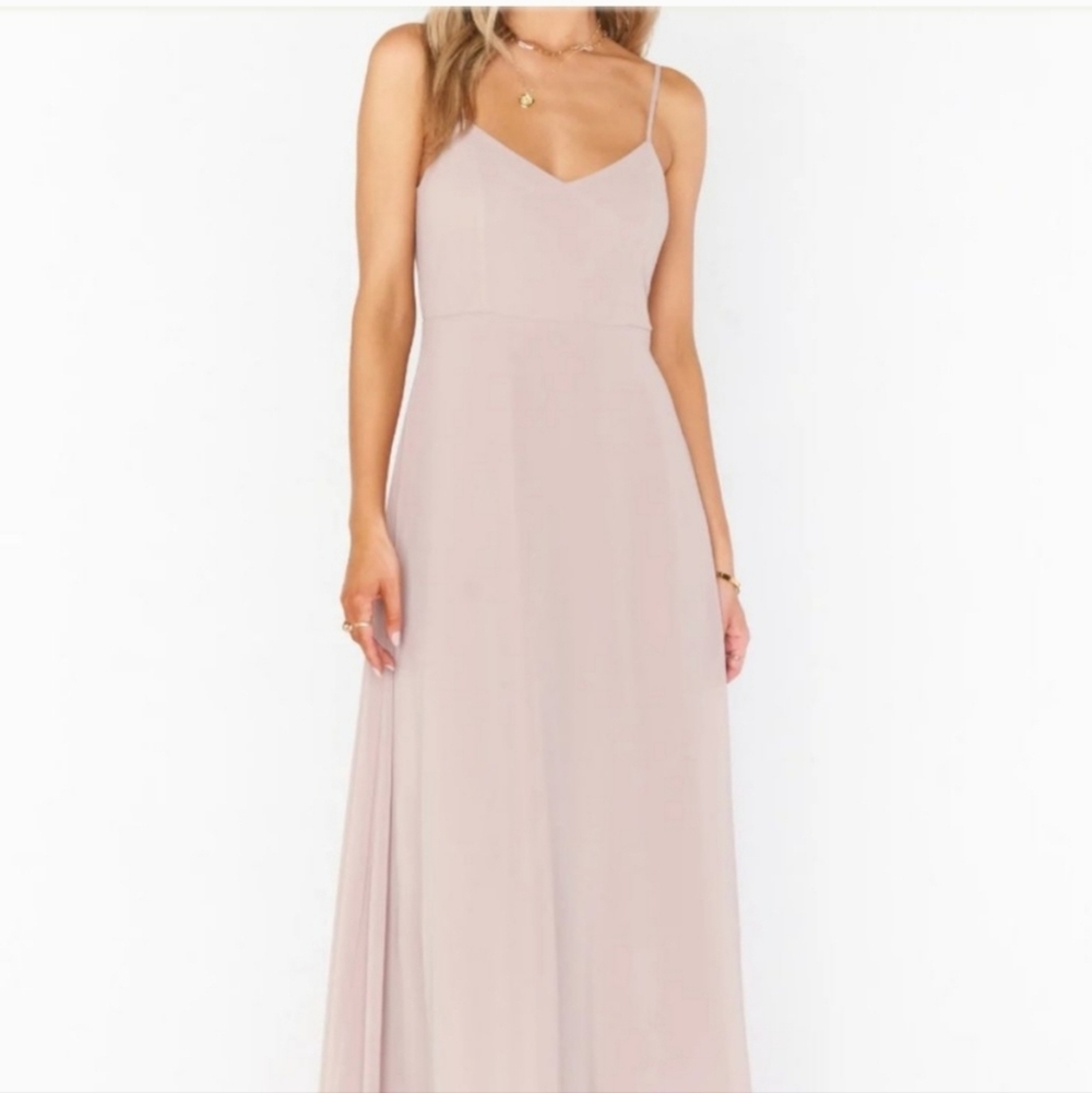 NWT || SHOW ME YOUR MUMU || Faith maxi, blush pink, adj straps, size large